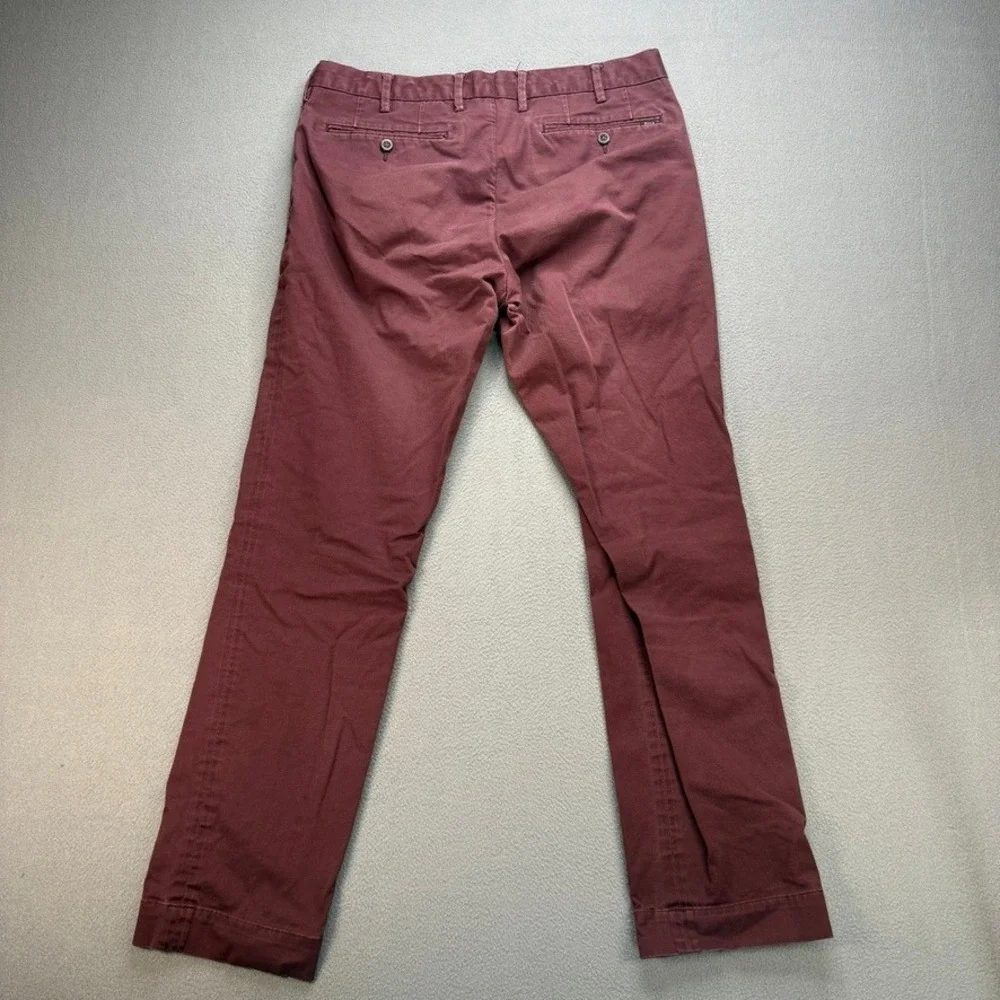 Polo Ralph Lauren Pants Chino Stretch Slim Fit 32 (FIT 32x28) Burgundy Preppy